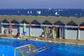 Seaside sport swimming pool