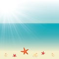 Seaside summer background Royalty Free Stock Photo