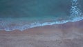 SeaSide. Top view. Aerial footage. Mediterranean coast. Beach top view.