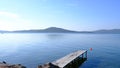 A seaside view in Ayvalik, Balikesir, Turkey. Royalty Free Stock Photo