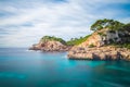 Seaside view from Cala Almonia Royalty Free Stock Photo