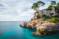 Seaside view from Cala Almonia Royalty Free Stock Photo