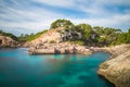 Seaside view from Cala Almonia Royalty Free Stock Photo