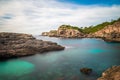 Seaside view from Cala Almonia Royalty Free Stock Photo