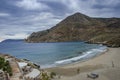 Seaside view of Marmari beach located in the Laconian Mani prefecture in southern Greece