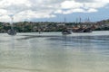 Seaside view with small boats