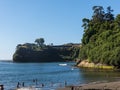 Seaside view in the Spanish fortress in Niebla, Valdivia, Patagonia, south of Chile