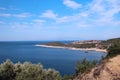 Seaside view from Tassos Greece Royalty Free Stock Photo