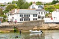 Seaside village of Portmellon with The Rising Sun Inn, Cornwall, England