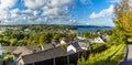 The seaside village of Saundersfoot on the shores of the Carmarthen Bay, Wales Royalty Free Stock Photo