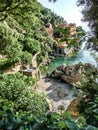 Seaside villas near Portofino in Italy Royalty Free Stock Photo