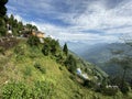 Season of autumn brings view of Kanchenjunga Himalayan range.