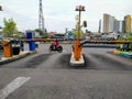 Season City Mall, Jakarta, IndonePalette parking lot in shopping center area