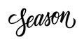 Season. Creative typography for your design. Hand lettering for fashion business, discount shopping, promotion and advertising.