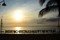 Season greetings. Long Beach. Phu Quoc. Vietnam Royalty Free Stock Photo