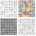 100 season icons set vector variant Royalty Free Stock Photo