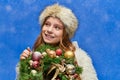 season of joy, cheerful preteen girl