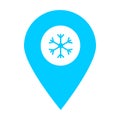 Season location map pin pointer icon. Element of map point for mobile concept and web apps. Icon for website design and app develo