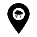 Season location map pin pointer icon. Element of map point for mobile concept and web apps. Icon for website design and app develo Royalty Free Stock Photo