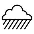 Season raining sky icon, outline style