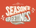 Season's Greetings hand-lettering