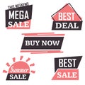 Season sale badges and tags design set for banners, promotional brochures, discount posters, shopping Flyer, clearance Adve