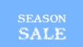 Season Sale cloud text effect sky isolated background
