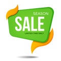 Season sale label price tag banner sticker badge template design