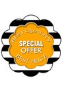 Season sale special best quality offer button web icon