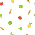 Samll season vegetable seamless background graphic