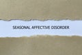 seasonal affective disorder on white paper