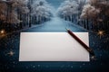 Seasonal beauty Background evoking the magic of winter holidays