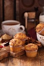 Seasonal cinnamon streusel muffins