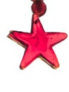 Christmas Handmade Glass Ornament hand made star Royalty Free Stock Photo