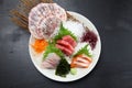 Seasonal fresh sashimi assorted plate