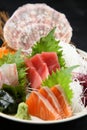 Seasonal fresh sashimi assorted plate