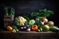 Seasonal Fresh vegetables on white background, Vegetarian and vegan diet. Sustainable lifestyle, good, real plant-based foods.