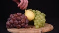 Seasonal fruit still life in studio