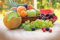 Seasonal fruits - summer fruits Royalty Free Stock Photo