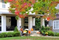 Seasonal house outdoor decoration.