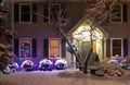 Seasonal house outdoor decoration.