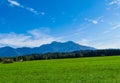 Beautiful Alpine Landscape with Mountain Range in Background Royalty Free Stock Photo