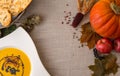 Seasonal pumpkin soup Royalty Free Stock Photo