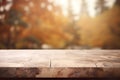Seasonal Rustic Wood & Stone Backdrop for Nature\'s Beauty Royalty Free Stock Photo