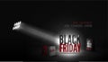 Seasonal sale vector banner template for black friday Royalty Free Stock Photo