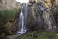 Seasonal seclude spot with waterfall in Sardinia Royalty Free Stock Photo