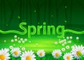 Seasonal Spring Background Illustrative Design