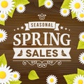 Seasonal spring sales business adverisement background