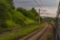 Seasonal summer fast night train from Bohumin to Leba and Hel in south Poland