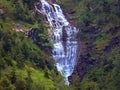 Seasonal waterfalls on the tributaries of the river Grosse Melchaa in the alpine valley Melchtal, Kerns - Canton of Obwald